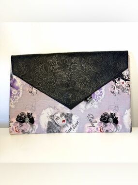Disney Villains Hand Made Clutch Envelope Bag/ Purse